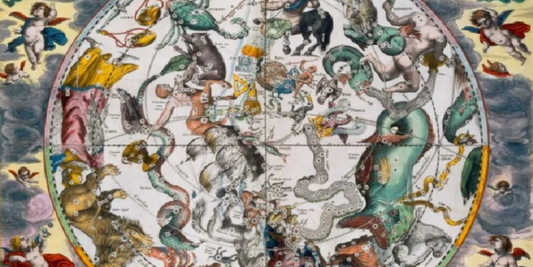 Mappa dell'emisfero australe del cielo di Cellarius: viaggio fra astronomia e mitologia