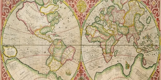 Mappa del mondo a doppio emisfero di Gerardus Mercator: tra sapere rinascimentale e mistero