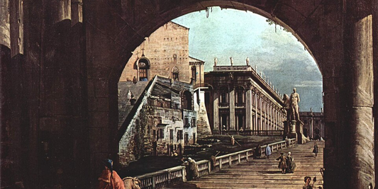Capriccio Romano, Campidoglio di Canaletto: una Roma dove passato e immaginazione si fondono