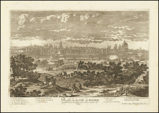 La città di Roma nel 1700