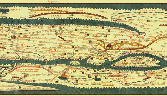 La Tavola Peutingeriana: la più importante mappa sopravvissuta della rete stradale romana in grande scala