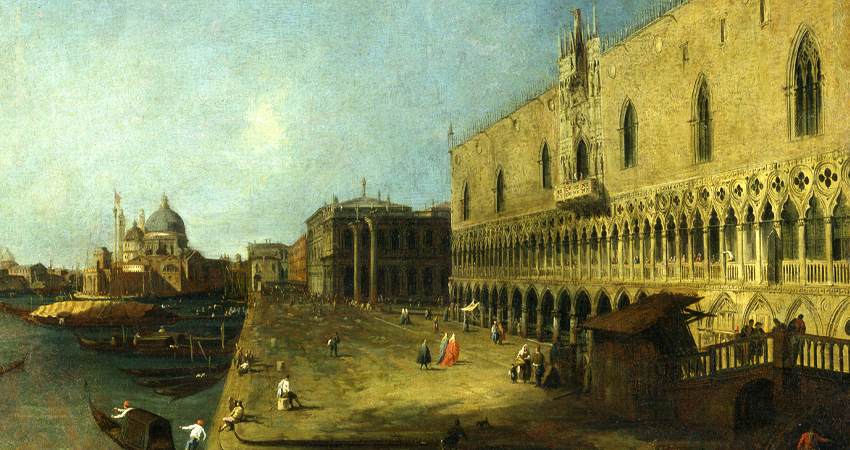 Canaletto e  la sua veduta Prospettica di Palazzo ducale di Venezia