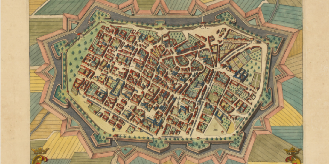 Mappa dell'antica Lucca di Pierre Mortier: una mappa barocca della città toscana