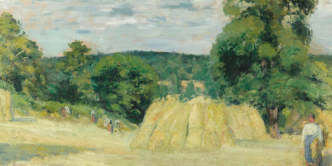 La Moisson di Camille Pissarro: una scena rurale intensa e vibrante