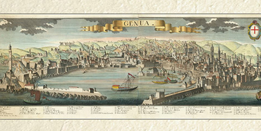 Mappa di Genova di Friederich Bernhard Werner: l'essenza della splendida repubblica marinara