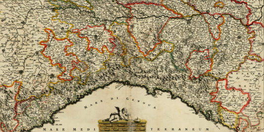 la Mappa della Repubblica di Genova di Frederick De Wit: il ritratto dell'Italia settentrionale in uno dei suoi periodi storici più dinamici