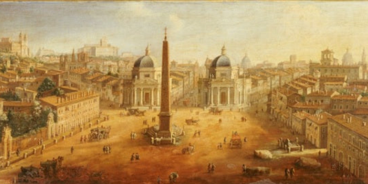 Opere immortali: Veduta di Piazza del Popolo, Roma di Vanvitelli