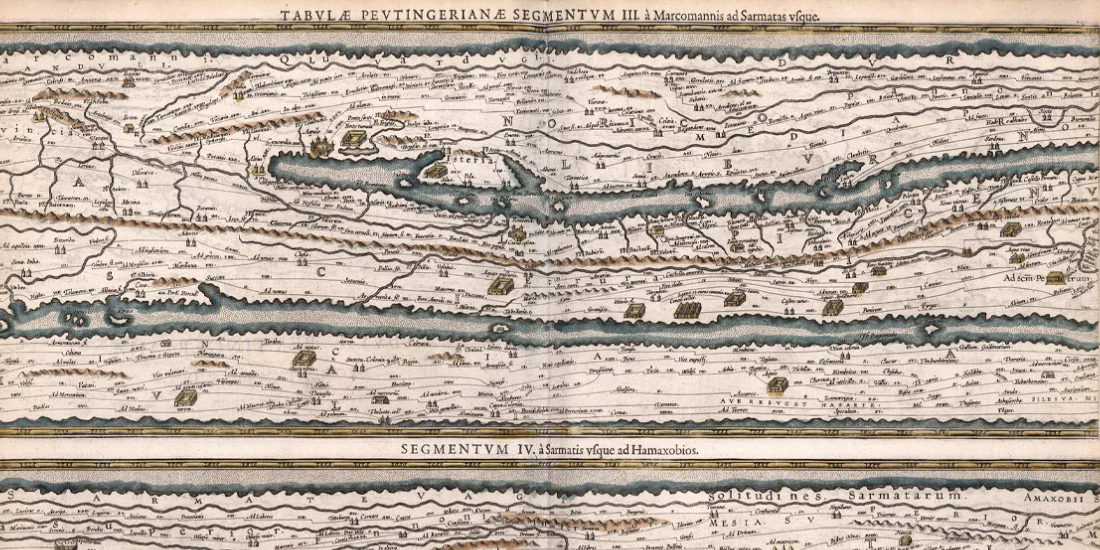 Tabula Peutingeriana di Petrus Bertius: rinascita di una preziosa carta medievale
