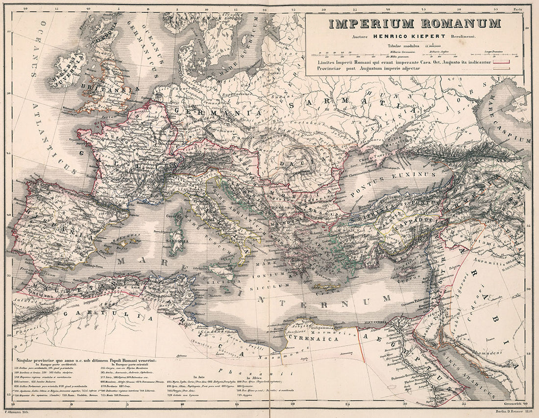 Mappe Romane Antiche