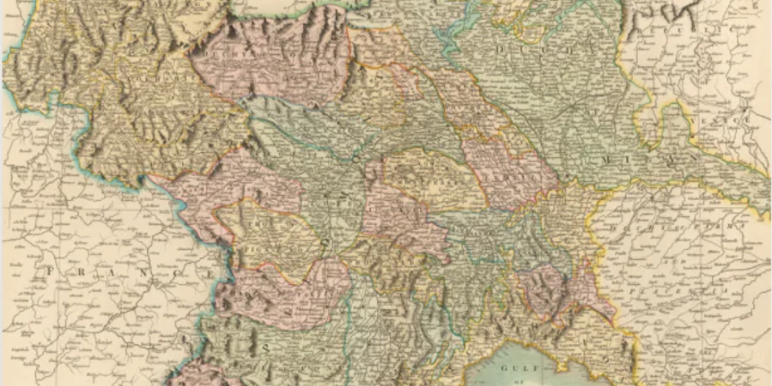 Confini e potere: la mappa dei Ducati di Savoia, Milano e della Repubblica di Genova di Cary