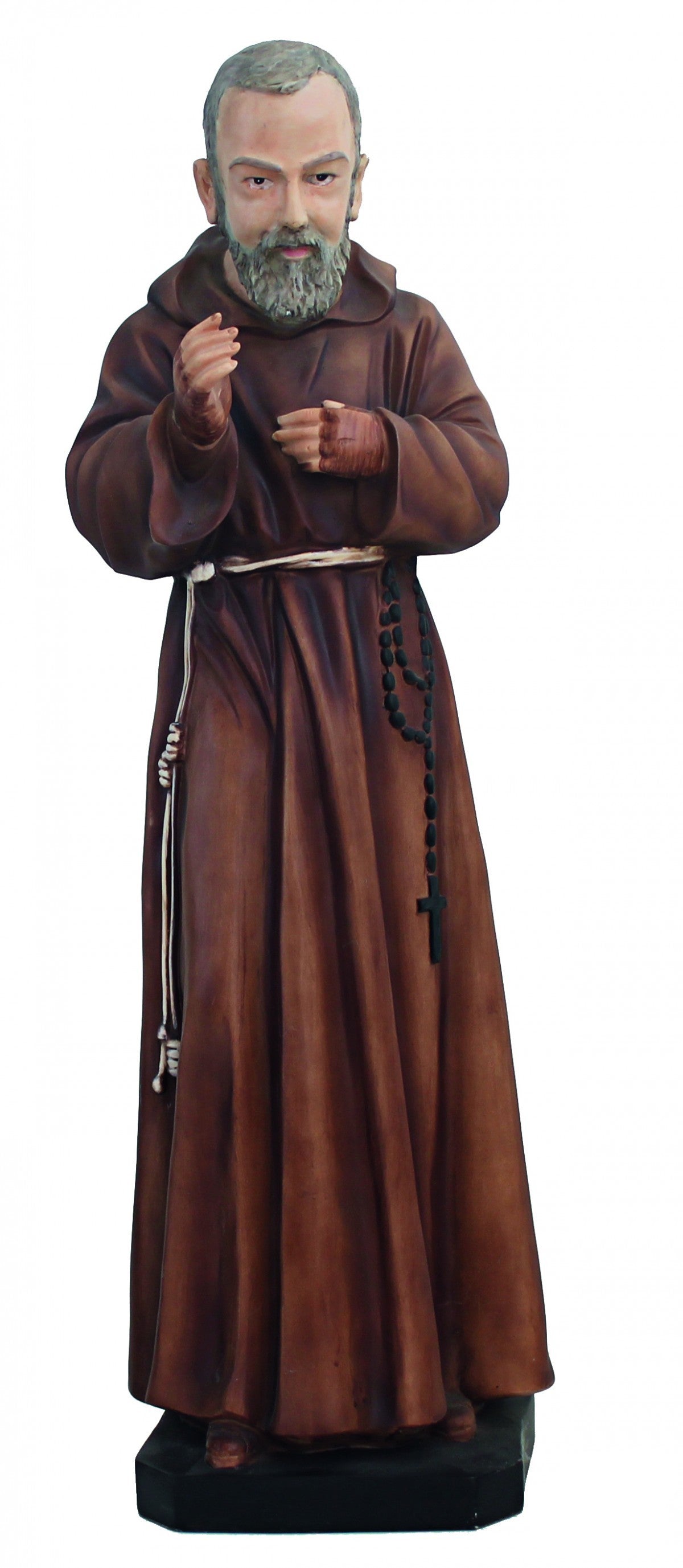 Padre Pio - Statuetta in resina bronzata