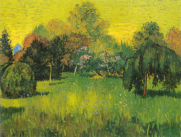 Il giardino del poeta di Van Gogh su pregiata carta Amalfi