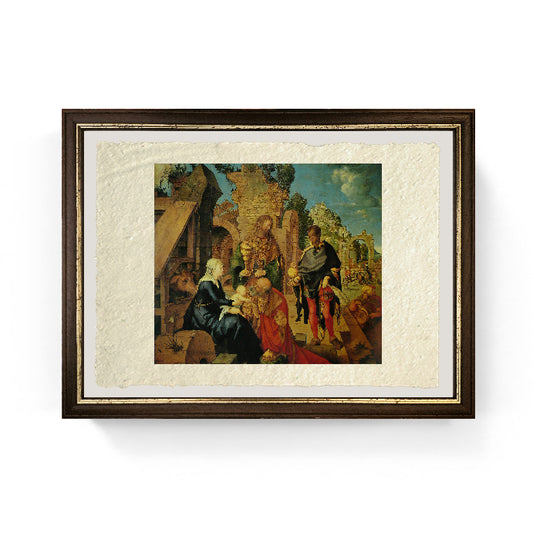 Adorazione dei Magi - Albrecht Dürer su pregiata carta Amalfi