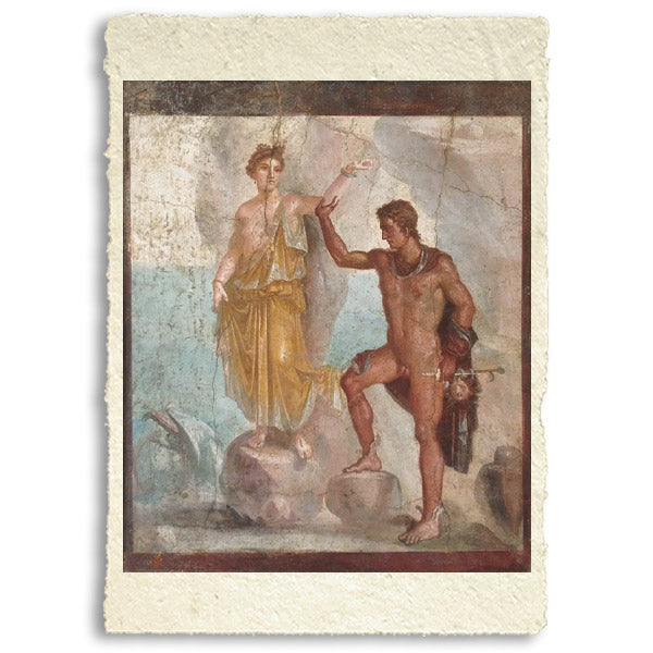 Affresco di Perseo e Andromeda. Museo archeologico di Napoli