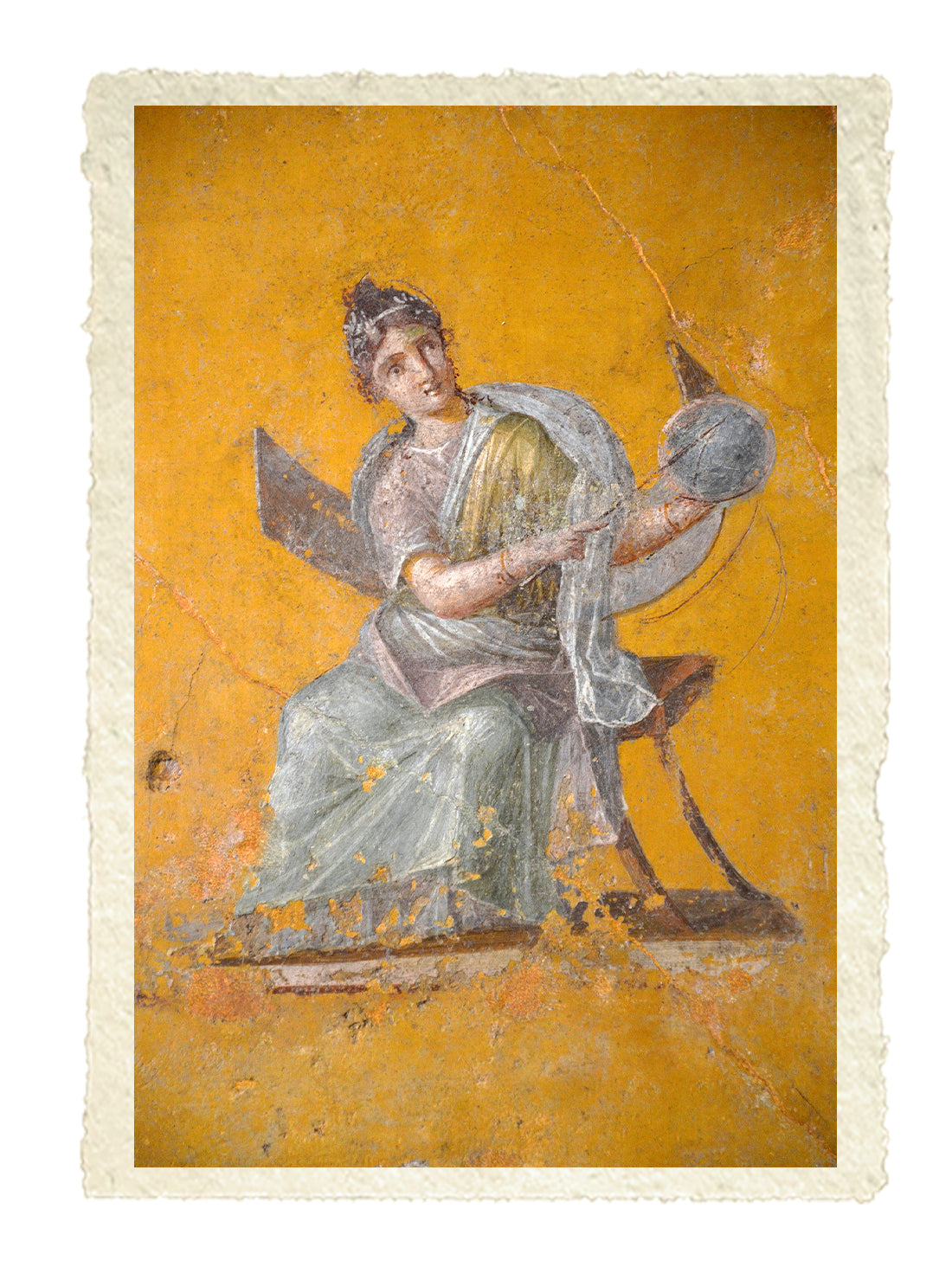 Pompei. Affresco con Urania