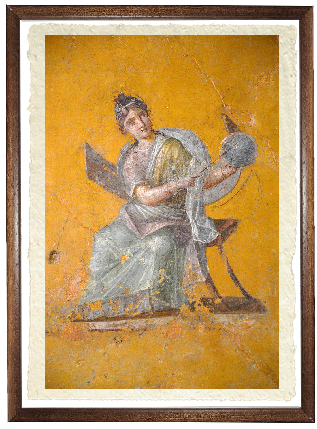 Pompei. Affresco con Urania