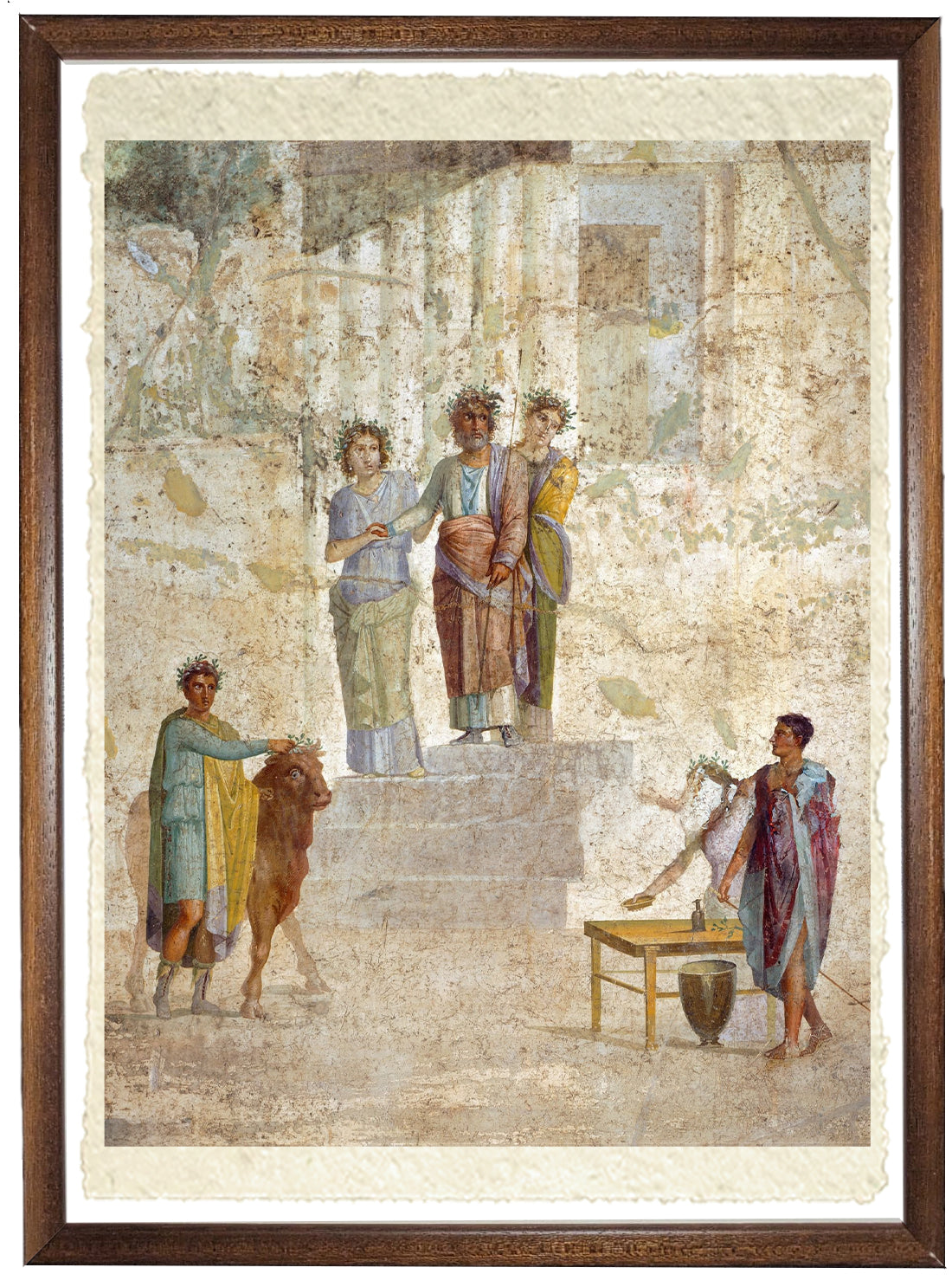 Pompei. Affresco raffigurante Giasone e Pelia