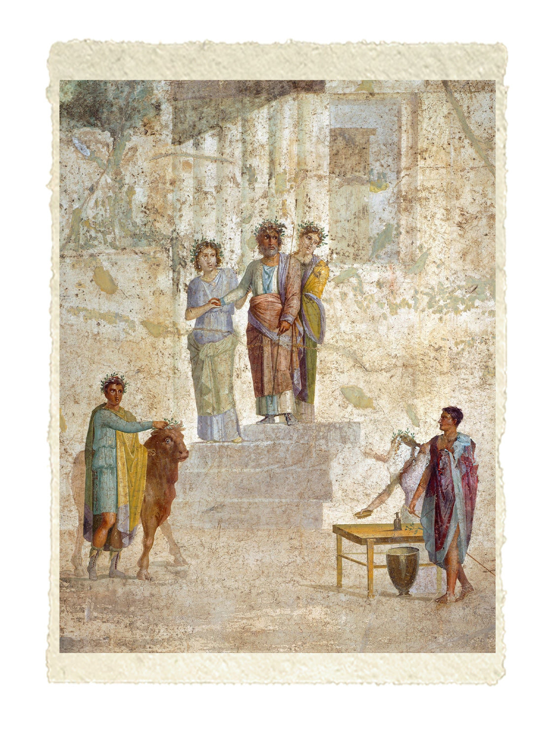 Pompei. Affresco raffigurante Giasone e Pelia