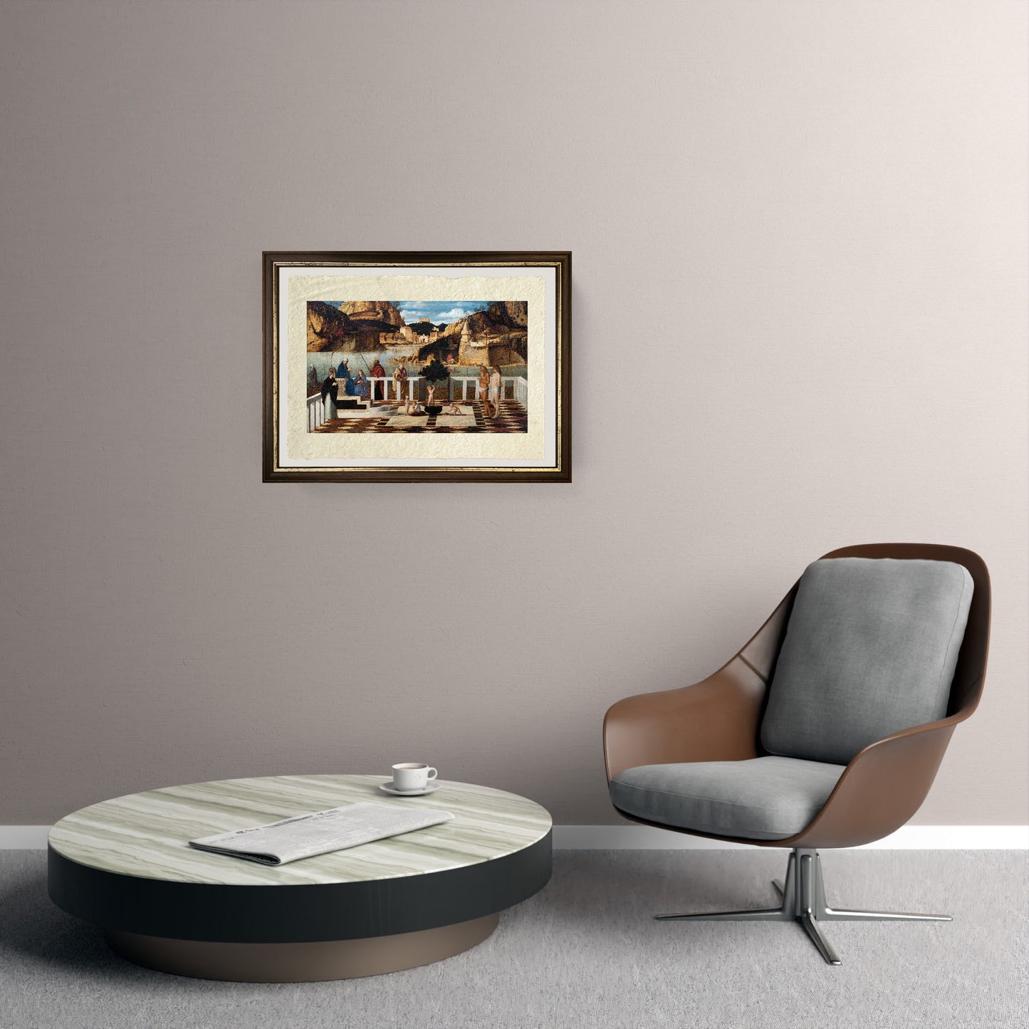 Allegoria sacra - Giovanni Bellini su pregiata carta Amalfi