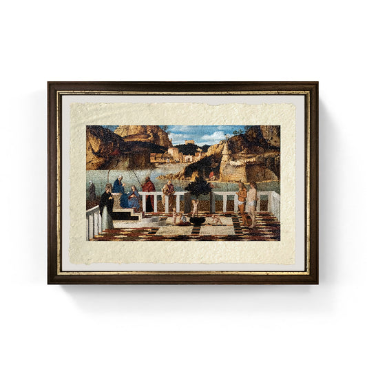 Allegoria sacra - Giovanni Bellini su pregiata carta Amalfi