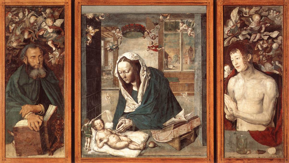 Altare di Dresda - Albrecht Dürer su pregiata carta Amalfi