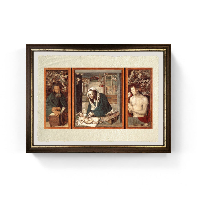 Altare di Dresda - Albrecht Dürer su pregiata carta Amalfi