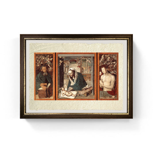 Altare di Dresda - Albrecht Dürer su pregiata carta Amalfi