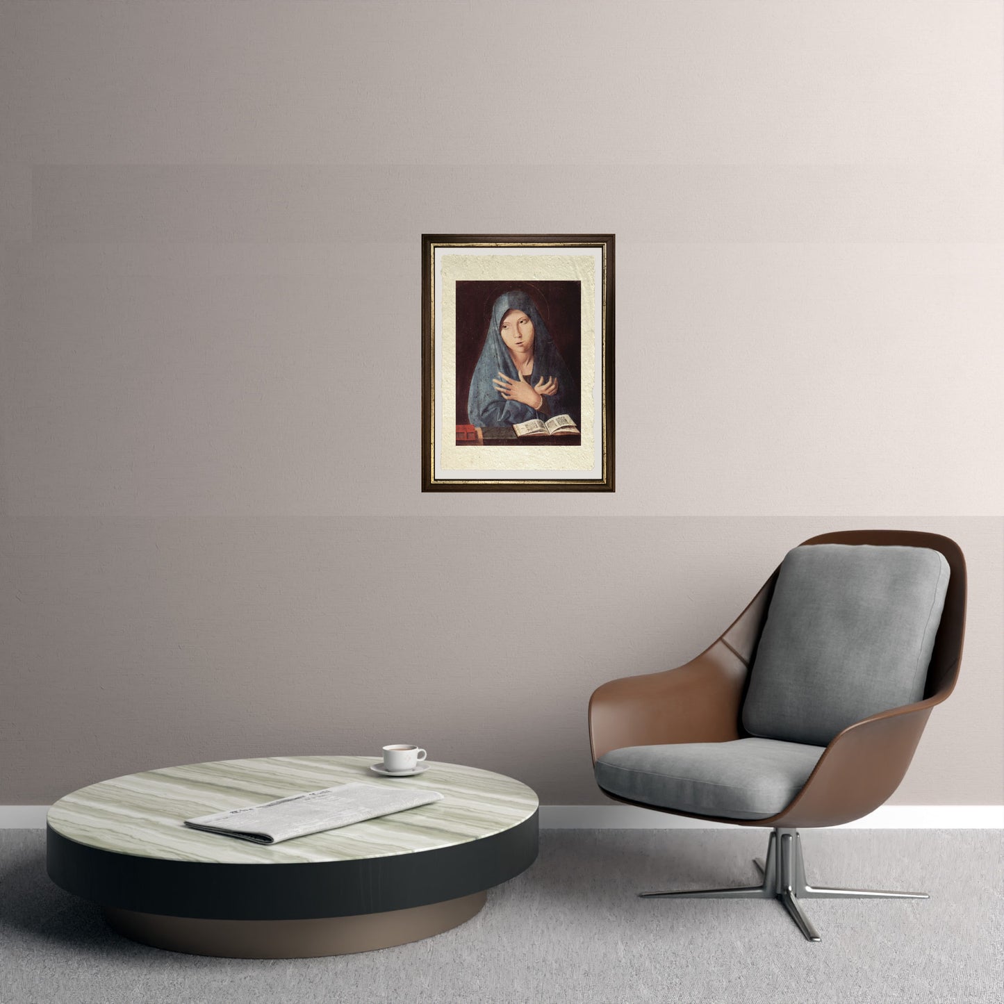 Annunciata di Palermo - Antonello da Messina su pregiata carta Amalfi