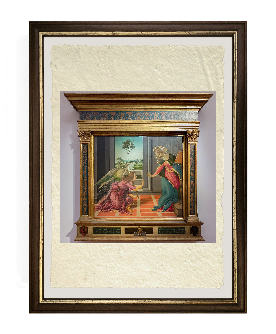 L'Annunciazione di Cestello - Sandro Botticelli su carta Amalfi