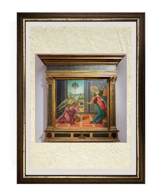 L'Annunciazione di Cestello - Sandro Botticelli su carta Amalfi