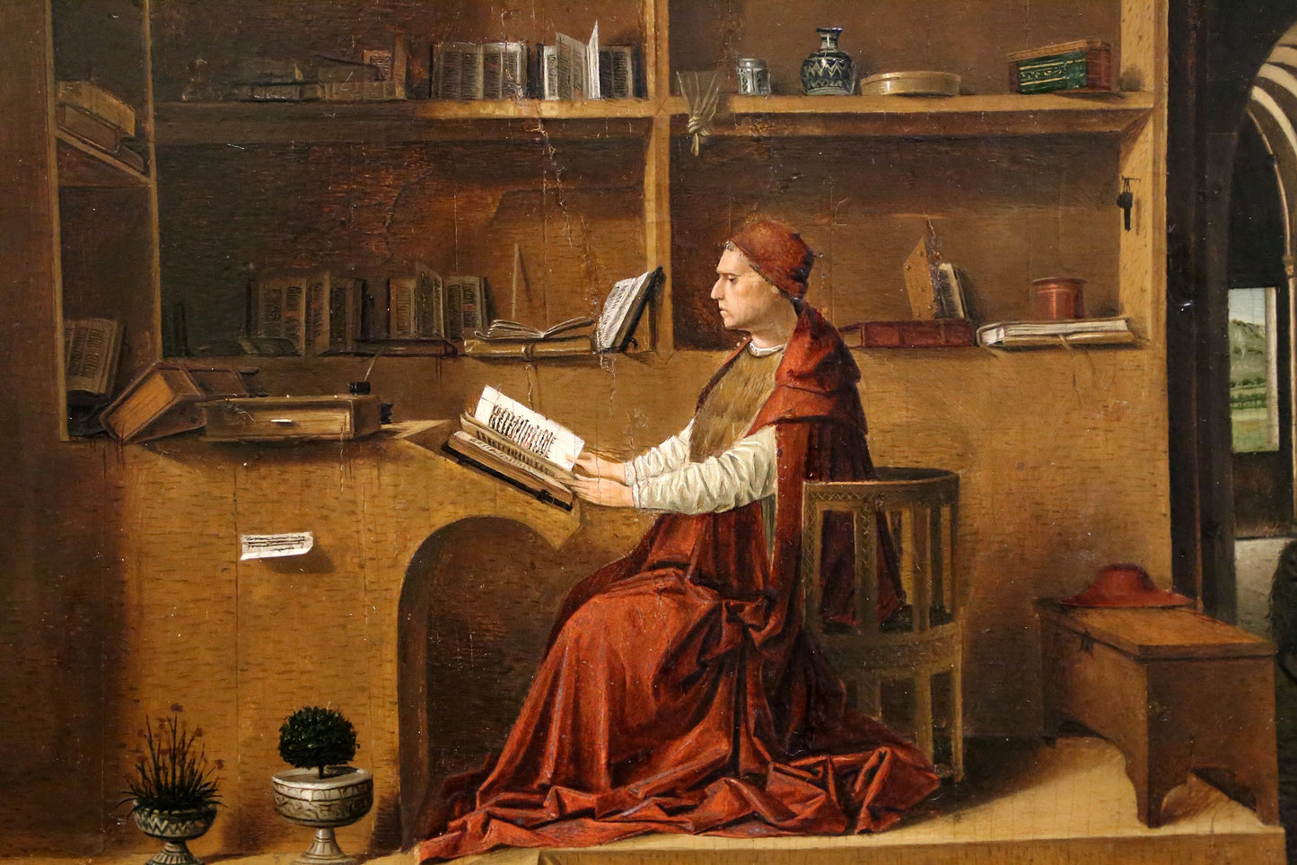 San Girolamo di Antonello da Messina su pregiata carta Amalfi