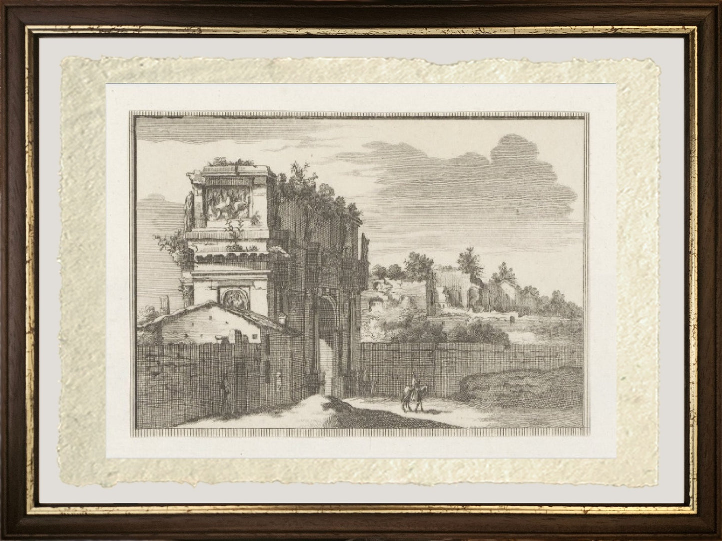 View of Rome with St. Peter's and Castel Sant' Angelo in the Distance, 1685 - Gaspare Vanvitelli - Gaspar van Wittel