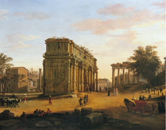 Arco di Settimio Severo a Roma (dettaglio) - Gaspare Vanvitelli - Gaspar van Wittel