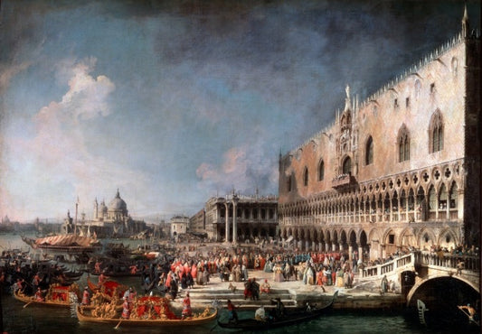 Arrivo dell'ambasciatore francese a Venezia - Giovanni Antonio Canal detto Canaletto