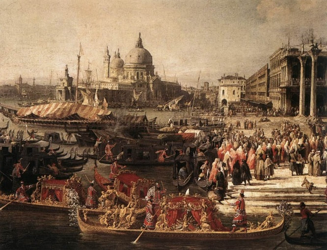 Arrivo dell'ambasciatore francese a Venezia - Giovanni Antonio Canal detto Canaletto
