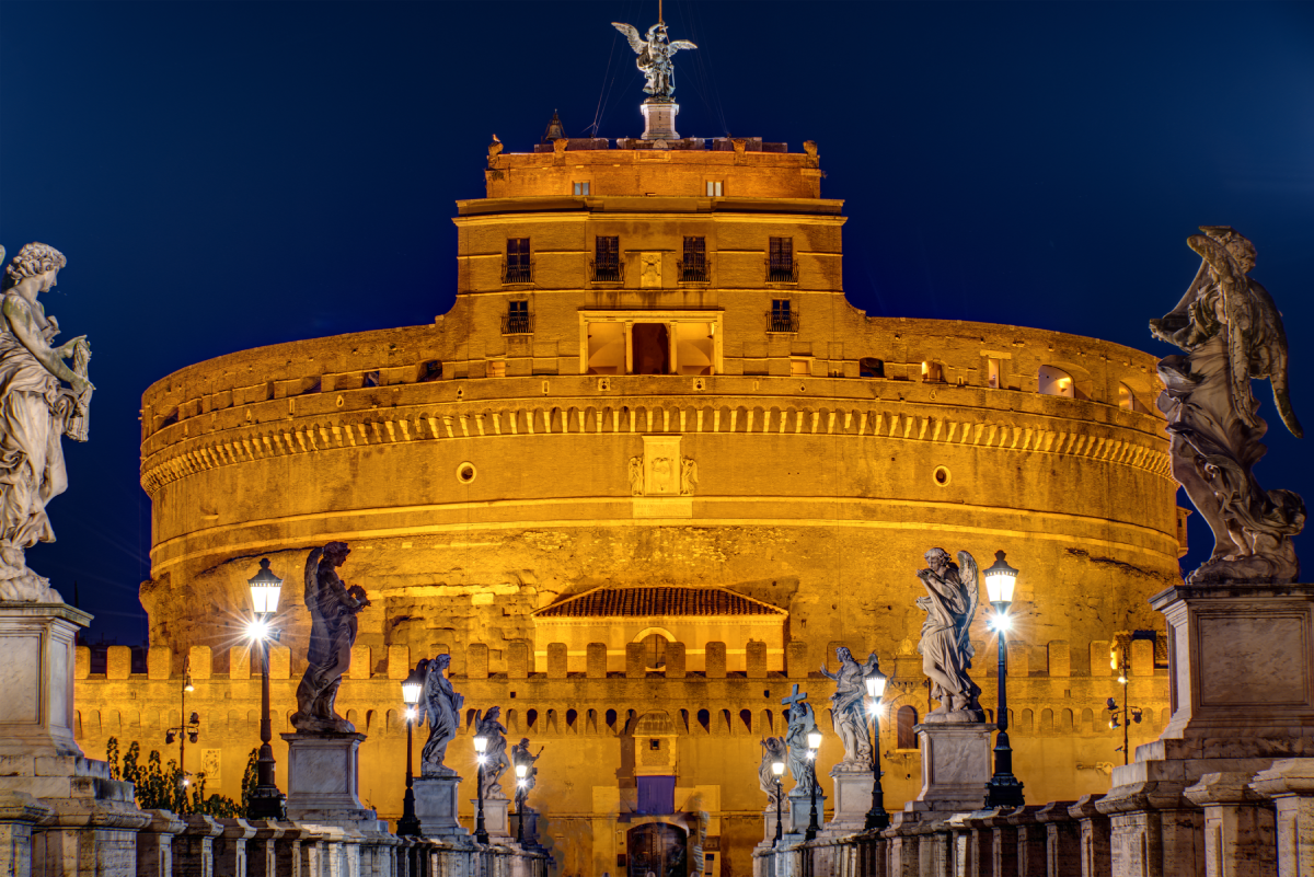 Castel Sant'Angelo at night, Rome