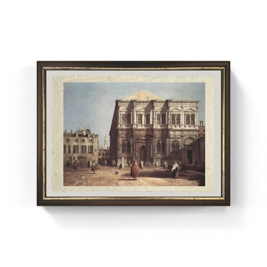 Campo San Rocco su carta Amalfi di Giovanni Antonio Canal detto Canaletto