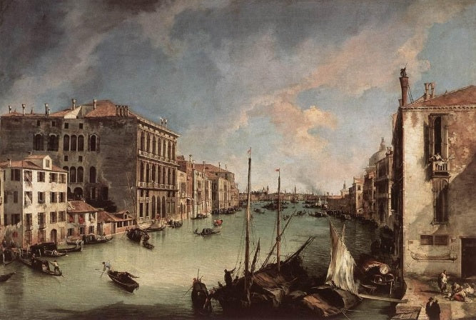 Grand Canal, view east from Campo San Vio - Giovanni Antonio Canal, known as Canaletto