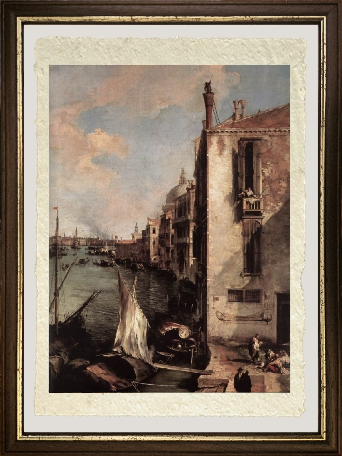 Canal Grande, vista verso est dal Campo San Vio (dettaglio) - Giovanni Antonio Canal detto Canaletto