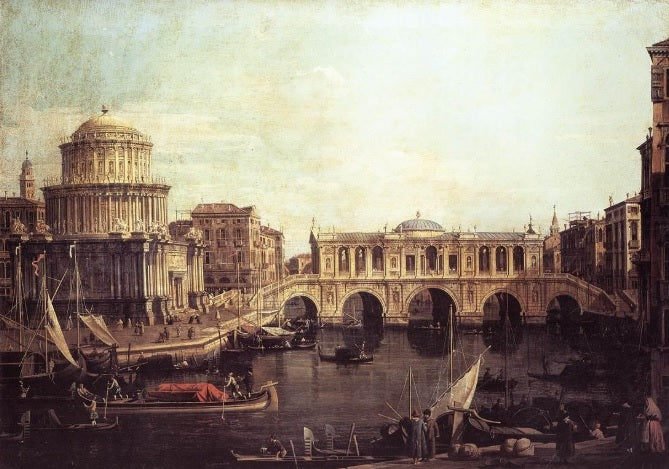 Capriccio - Giovanni Antonio Canal known as Canaletto