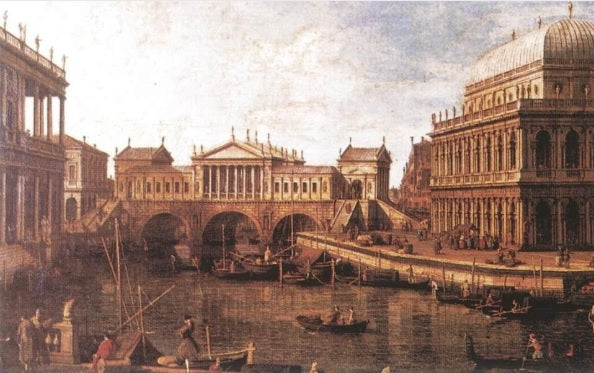 Capriccio  -  Giovanni Antonio Canal known as Canaletto