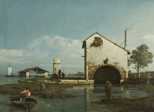 Capriccio, The Lagoon, 1743 - Bernardo Bellotto