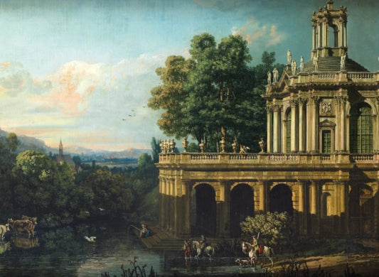 Architectural Capriccio with a Palace, 1766 - Bernardo Bellotto