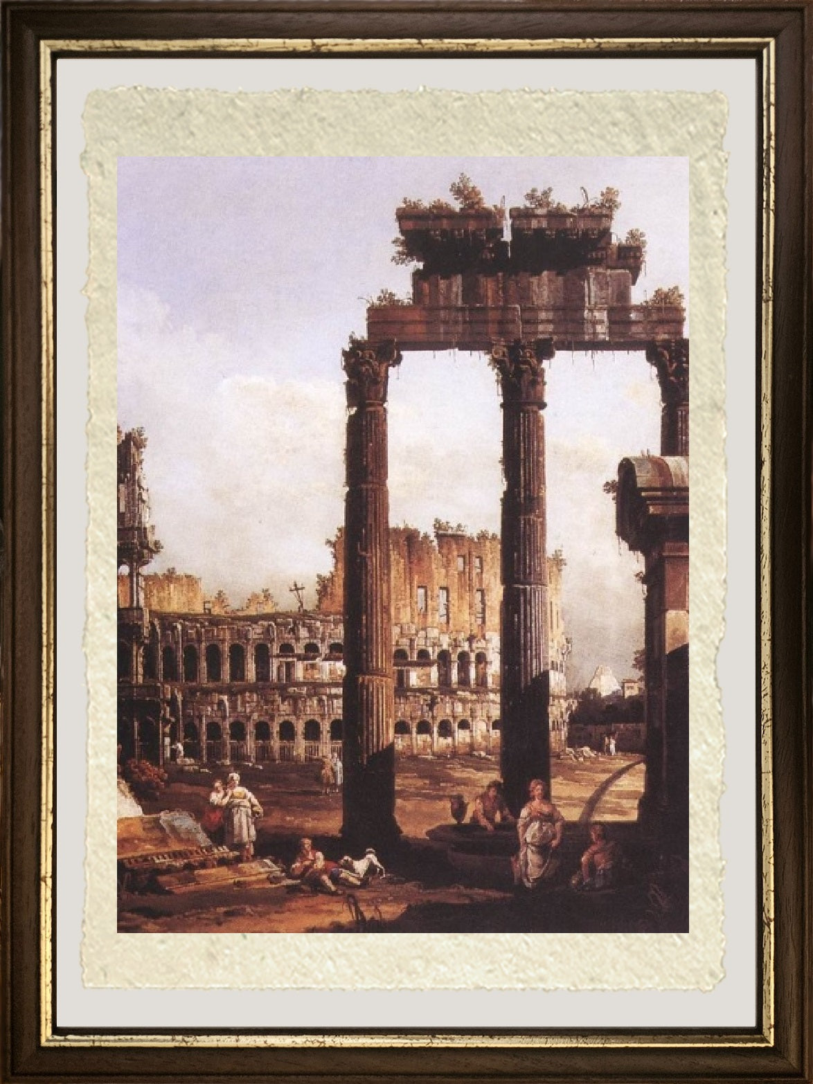 Capriccio with the Colosseum - Bernardo Bellotto