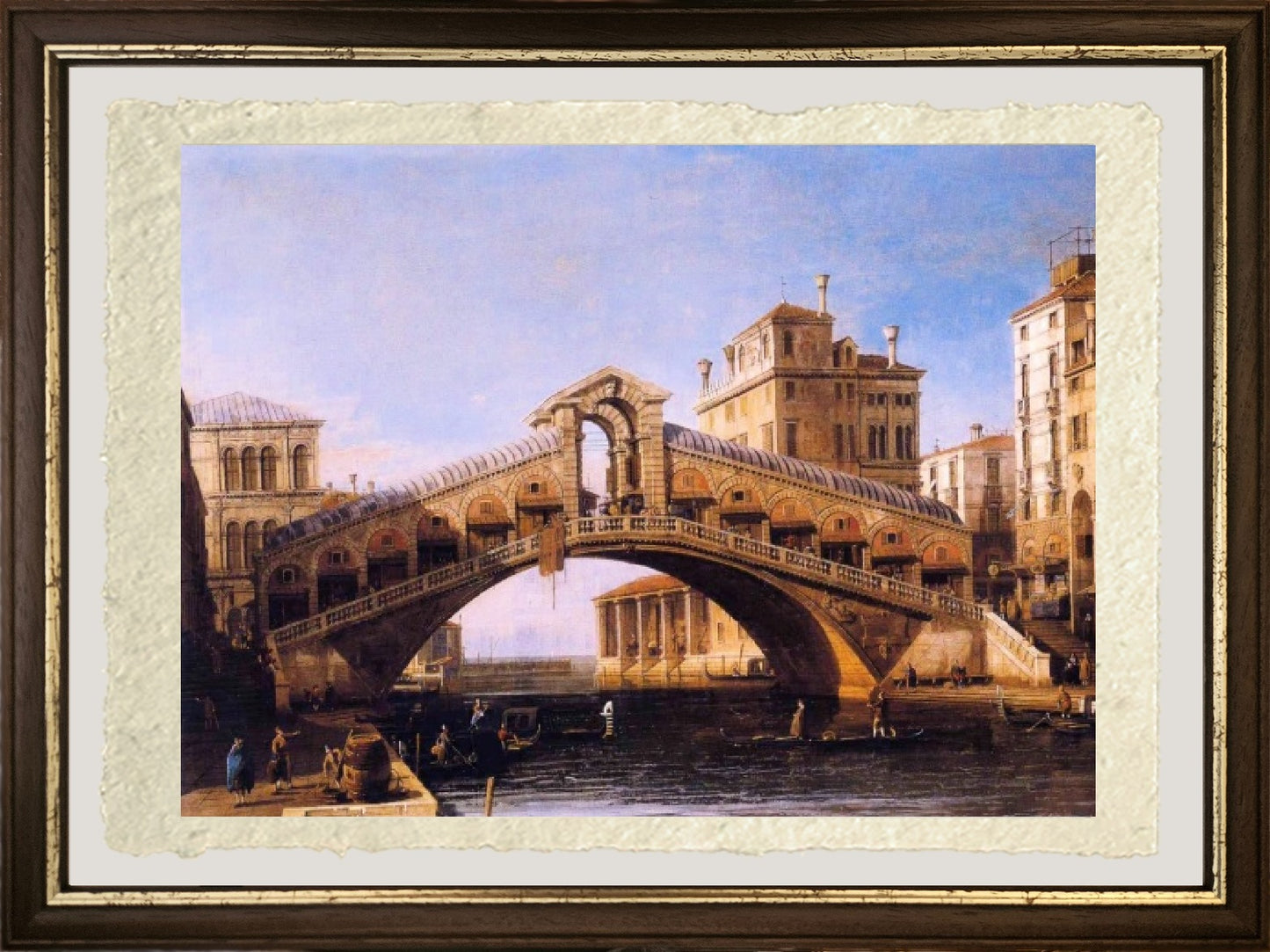 Capriccio del Ponte di Rialto con la Laguna - Giovanni Antonio Canal detto Canaletto