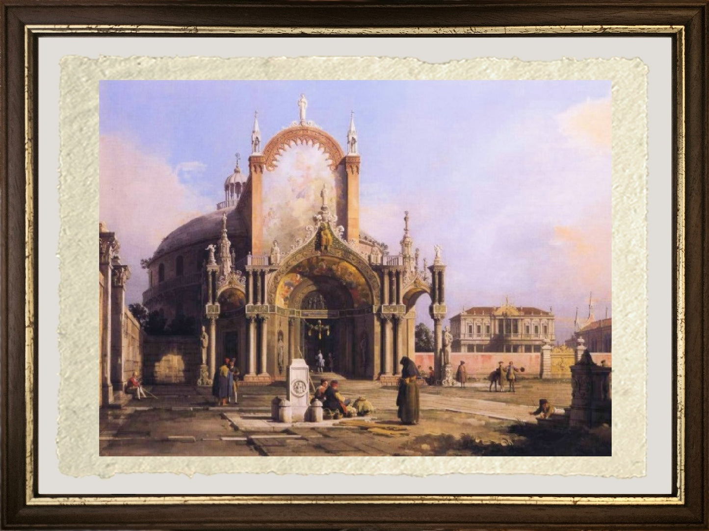 Capriccio di una chiesa rotonda - Giovanni Antonio Canal detto Canaletto
