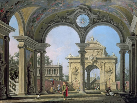Capriccio di un arco trionfale 1750 - Giovanni Antonio Canal detto Canaletto