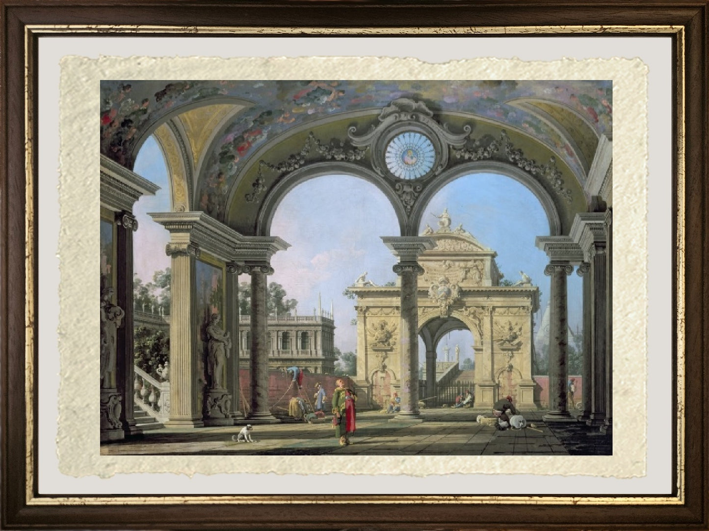 Capriccio di un arco trionfale 1750 - Giovanni Antonio Canal detto Canaletto