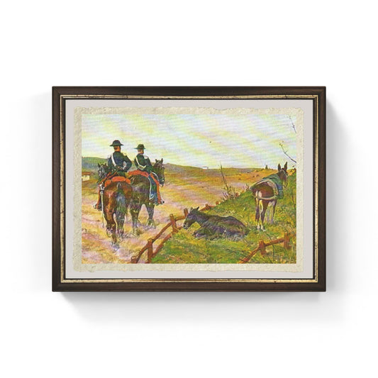 Carabinieri a cavallo in Maremma (1890) giovanni fattori