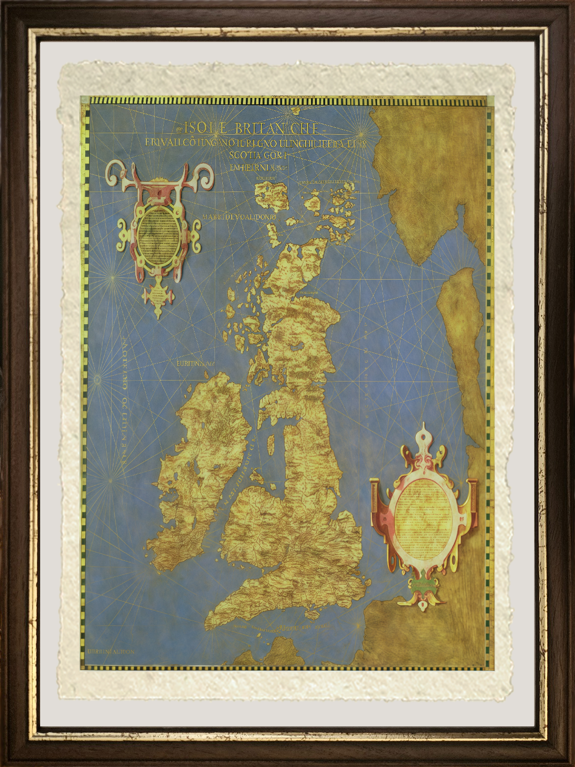 16th Century Map of the British Isles, 1575 - Stefano Bonsignori